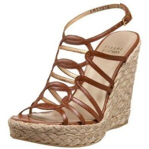 VINTAGE Stuart Weitzman Espadrille Wedge Sandals (6.5)